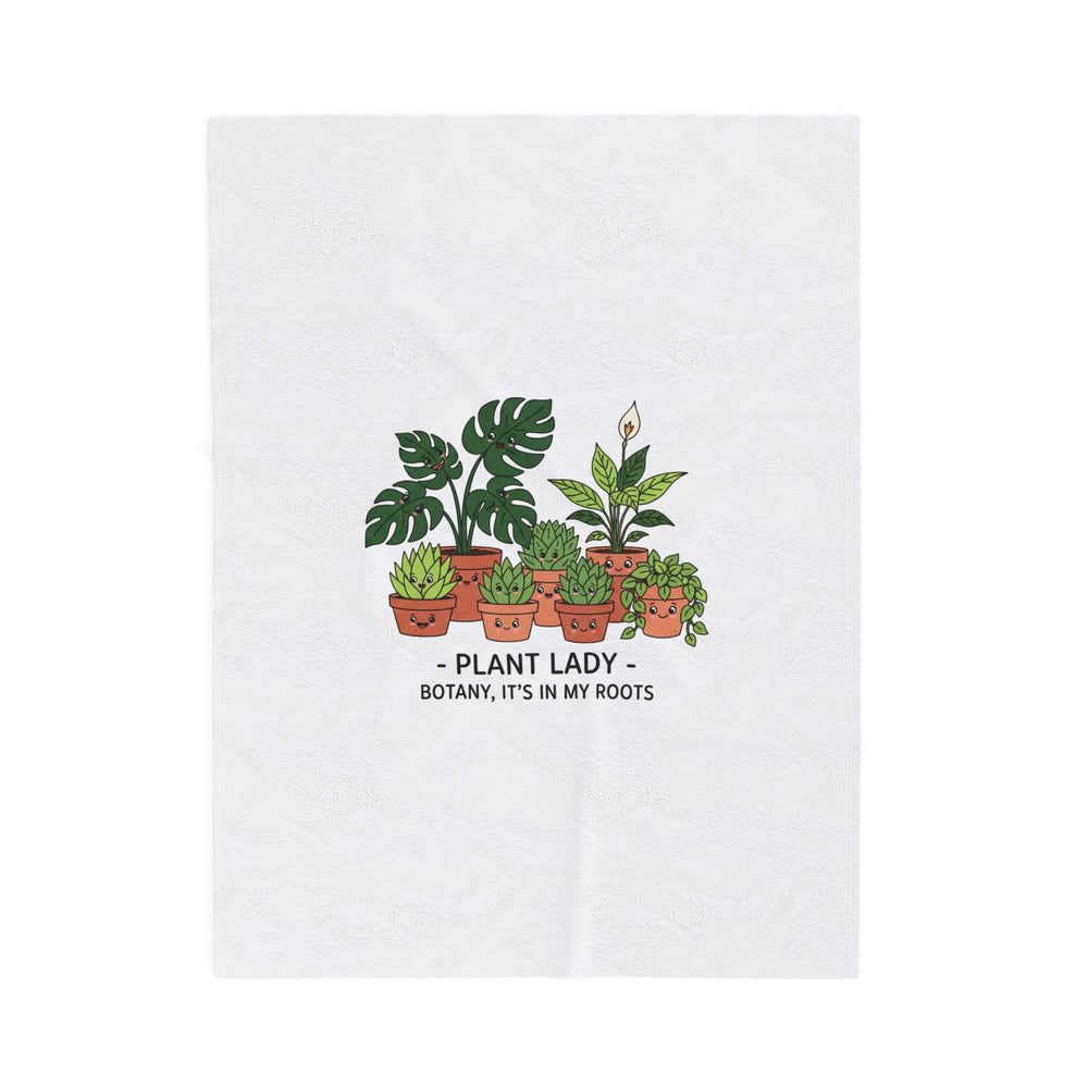 Plant Lady Blanket | Plant Parent Humor, sage botanical pun throw