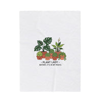 Plant Lady Blanket | Plant Parent Humor, sage botanical pun throw