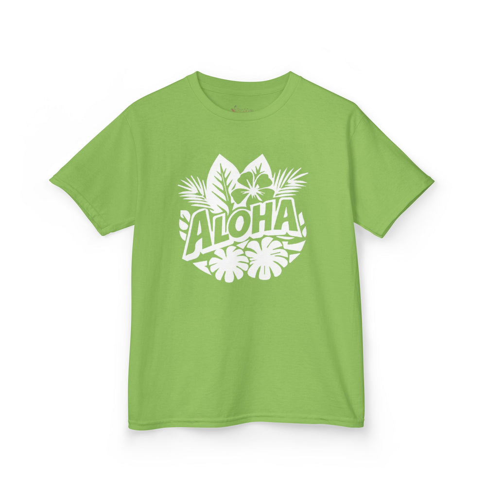 Gildan 5000B | Kids’ Aloha Tropical Vibes Graphic Tee – Fun Summer Style