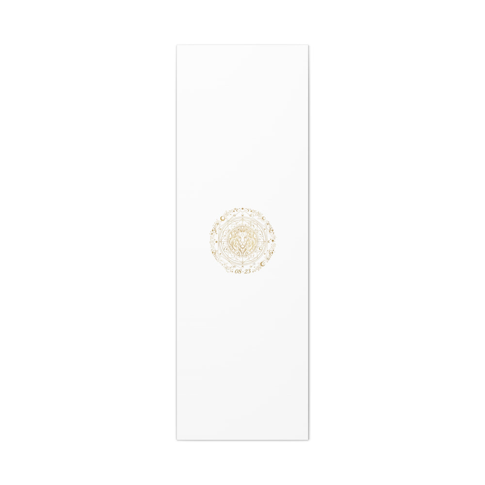 Gold Leo Zodiac Canvas, Astrological Constellation Art | Metallic Lion Wall Art