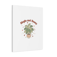 Single and Sassy Canvas, Matte Stretched | Anti‑Valentine, Funny Valentines Poster