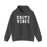 Gildan 18500 | Unisex "Salti Vibes" Palm Tree Graphic Hoodie – Tropical Coastal Fleece – Premium Soft Beachwear Pullover