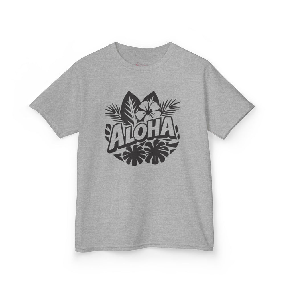 Gildan 5000B | Kids’ Aloha Tropical Vibes Graphic Tee – Fun Summer Style