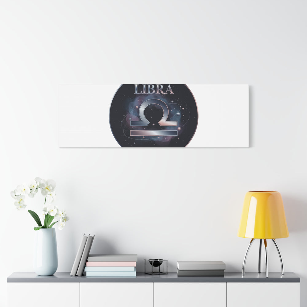 Libra Zodiac Canvas, Astrology Wall Art | Constellation Galaxy Print
