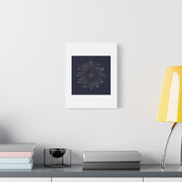 Gold Zodiac Wheel Canvas | Astrology Constellation Art, Cosmic Wall Print
