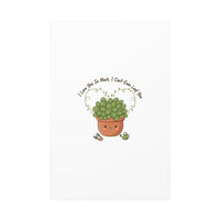 I Can't Even Leaf You Canvas, Plant Parent Pun | Sage Cream Botanical Art