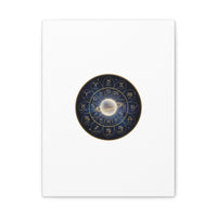 Zodiac Constellation Wheel Canvas, Astrology Art Print | Gold Foil Galaxy