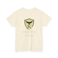 Unisex Heavy Cotton Tee | Custom Company Logo T-shirts, Custom Design Sweatshirts, Personalized Logo Hoodies, Custom Double Sided Print Shirts, Custom Text Shirts