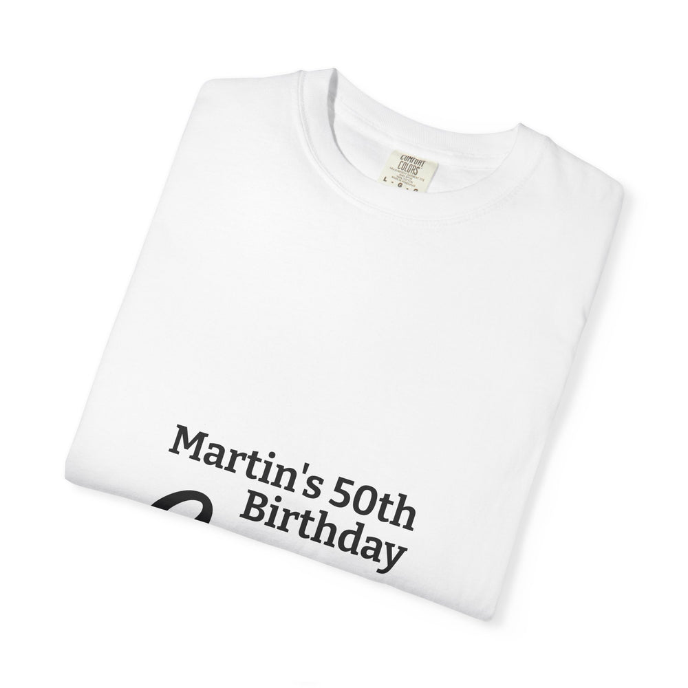 Birthday Crew T-Shirt – Personalized “Martin’s 50th Birthday Crew” Party Tee