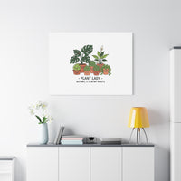 Plant Lady Canvas | Matte Stretched Botanical Pun Wall Art