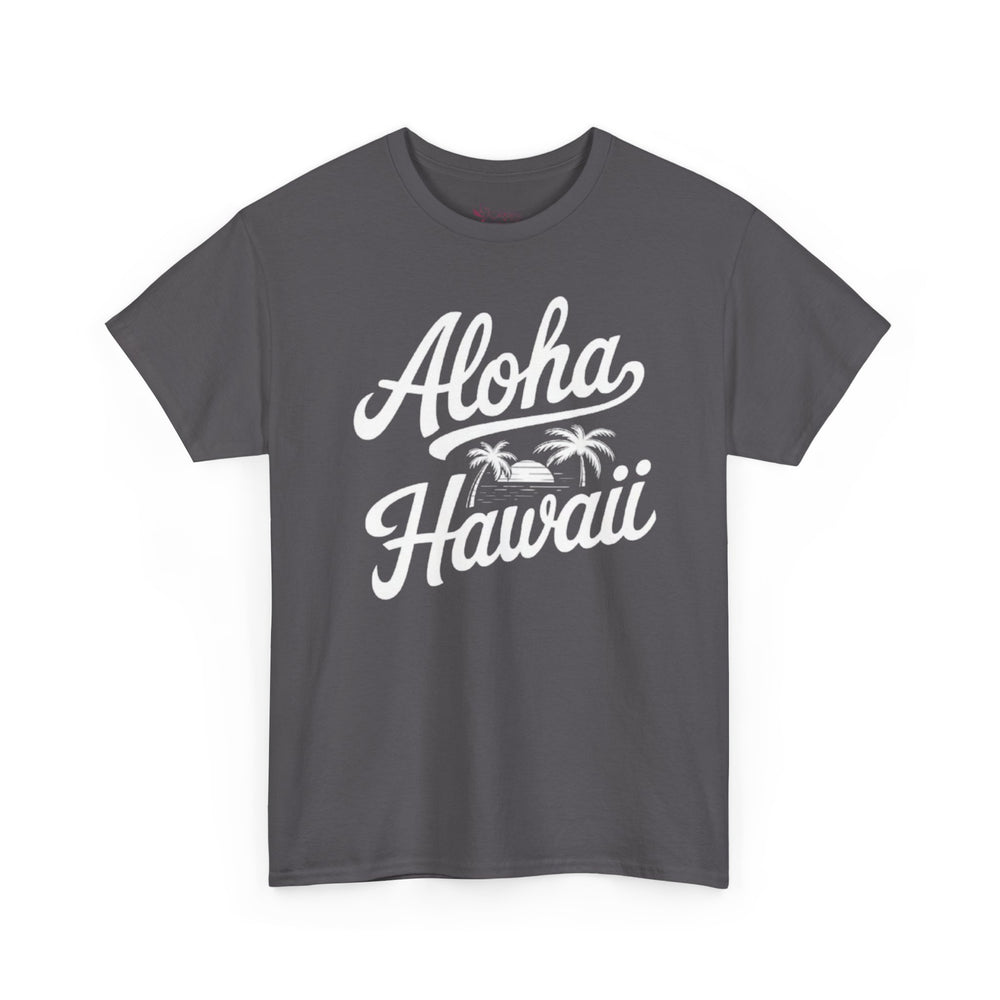 Gildan 5000 | Vintage Aloha Hawaii T-Shirt - Retro Island Paradise Tee - Unisex Hawaiian Vacation Shirt