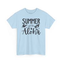 Gildan 5000 | Sun-Drenched Vibes: Retro Summer Aloha Unisex Softstyle Tee