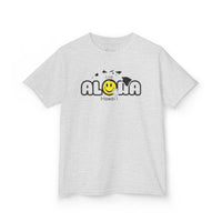 Gildan 5000B | Kids' Live Aloha Hawaii Smiley Face T-Shirt - Tropical Summer Tee