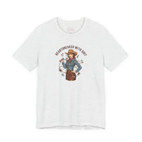 Bella+Canvas 3001 | Heartbreaker With Grit Tee | Western Valentine cowgirl, boot heart design