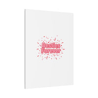 Besties Forever Canvas | Galentine’s Friendship Wall Art, Pink Confetti
