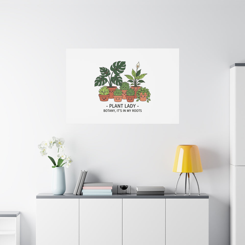 Plant Lady Canvas | Matte Stretched Botanical Pun Wall Art