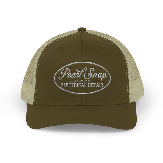 Pearl Snap Electrical Repair Trucker Hat Yupoong · 6606