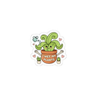 I Wet My Plants Sticker | Plant Parent Humor, Succulent Pun