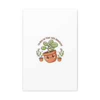 Plant-astic Pun Canvas | Stretched Matte Botanical Wall Art