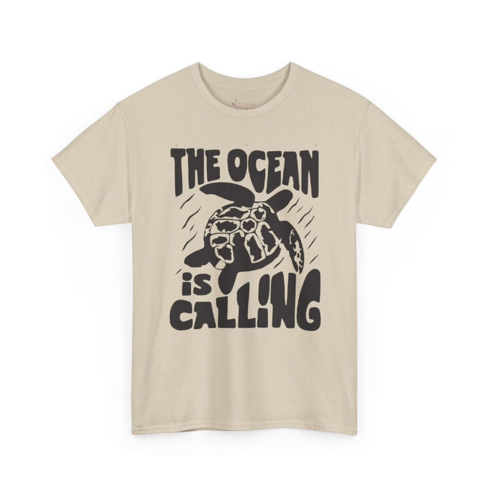 Gildan5000 | Unisex Sea Turtle "The Ocean Is Calling" Tee