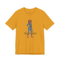 Bella+Canvas3001 | Wild at Heart Cowgirl Tee | Western Valentine, boot heart design