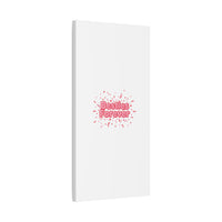 Besties Forever Canvas | Galentine’s Friendship Wall Art, Pink Confetti