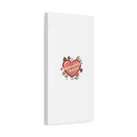 Independently Unloved Heart Print Canvas | Anti Valentine, Single Humor