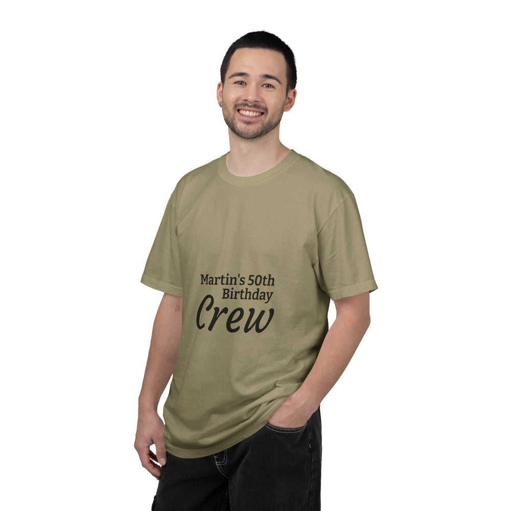 Birthday Crew T-Shirt – Personalized “Martin’s 50th Birthday Crew” Party Tee