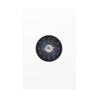 Zodiac Constellation Wheel Canvas, Astrology Art Print | Gold Foil Galaxy