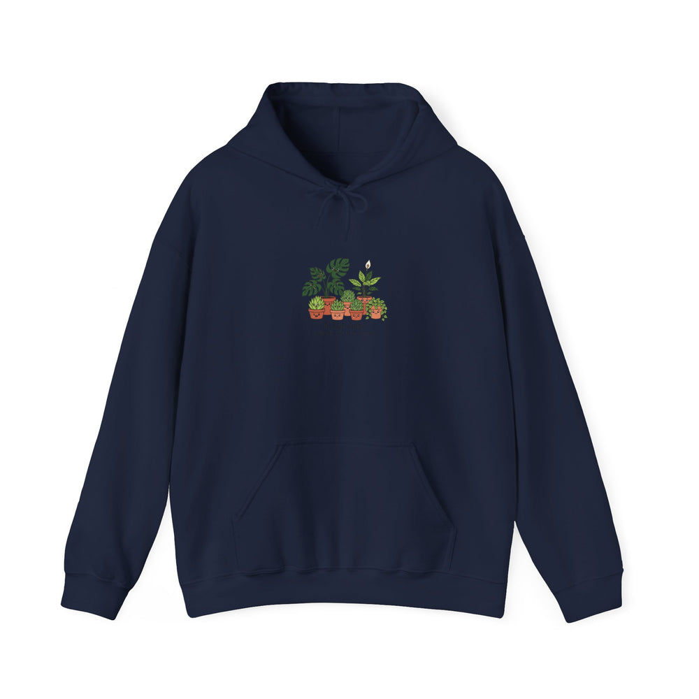 Plant Lady Pun Hoodie | Plant Parent Humor, Doodle Leaves