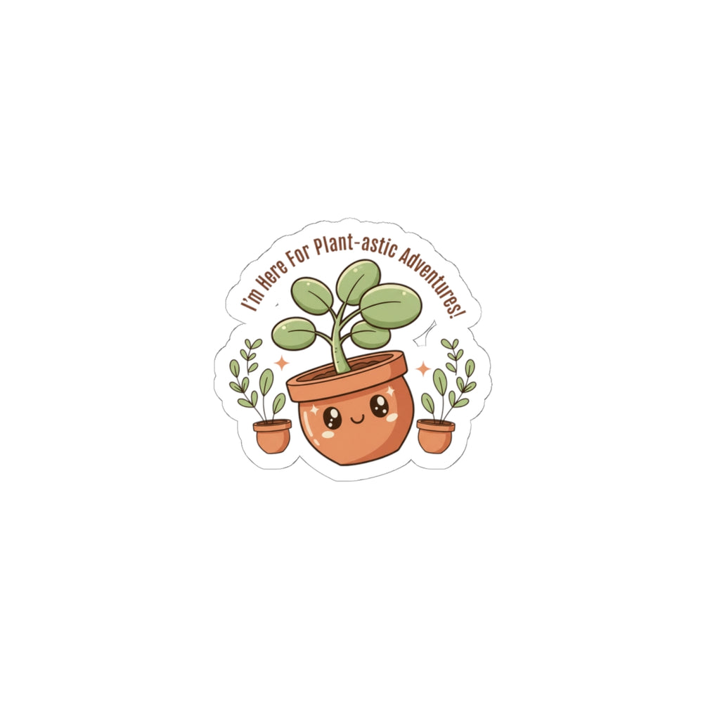 Plant-astic Puns Kiss-Cut Stickers | Plant Parent Humor, Succulent Sticker