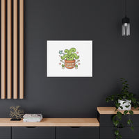 I Wet My Plants Canvas | Plant Parent Humor, Cute Succulent Art