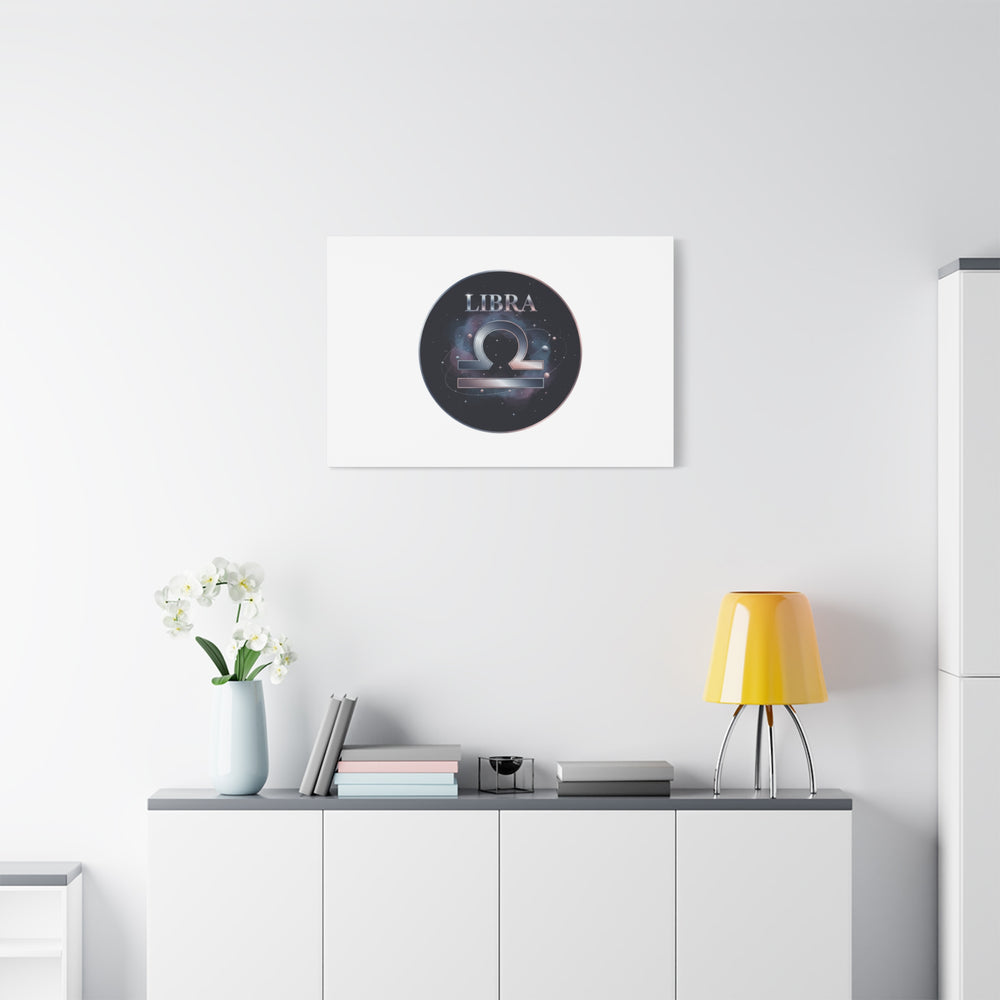 Libra Zodiac Canvas, Astrology Wall Art | Constellation Galaxy Print