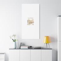 Cozy Winter minimal line art Canvas | Slow Life, soft life neutral wall decor