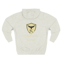 Three-Panel Fleece Hoodie