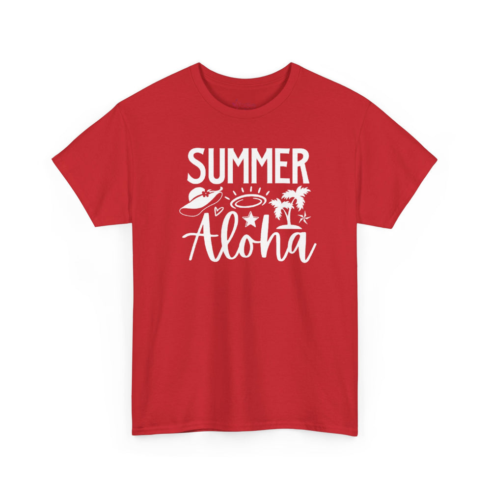 Gildan 5000 | Sun-Drenched Vibes: Retro Summer Aloha Unisex Softstyle Tee