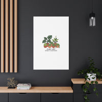 Plant Lady Canvas | Matte Stretched Botanical Pun Wall Art