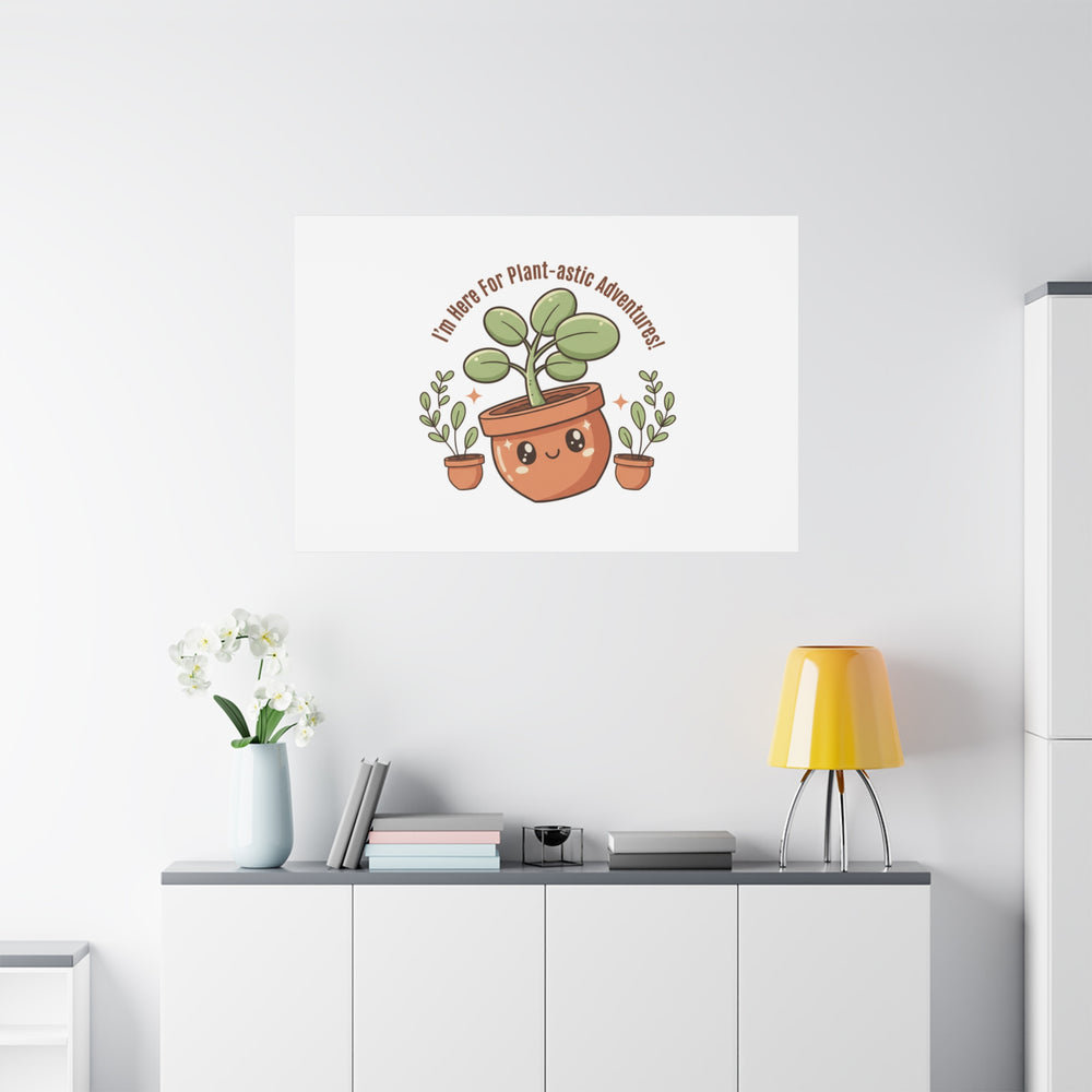 Plant-astic Pun Canvas | Stretched Matte Botanical Wall Art