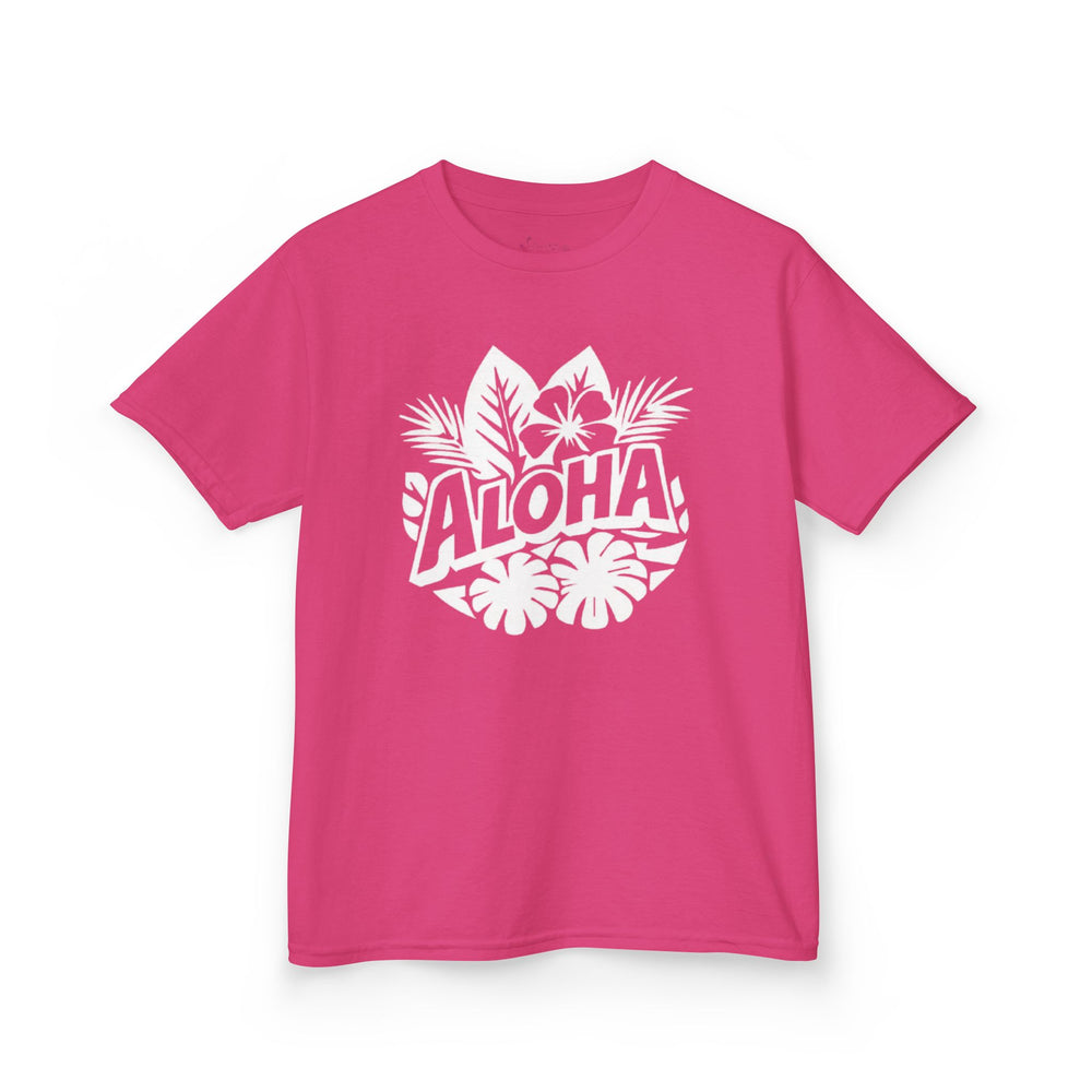 Gildan 5000B | Kids’ Aloha Tropical Vibes Graphic Tee – Fun Summer Style