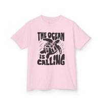 Gildan 5000B | Kids' Sea Turtle Adventure T-Shirt - "The Ocean is Calling" Graphic Tee