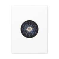 Zodiac Constellation Wheel Canvas, Astrology Art Print | Gold Foil Galaxy