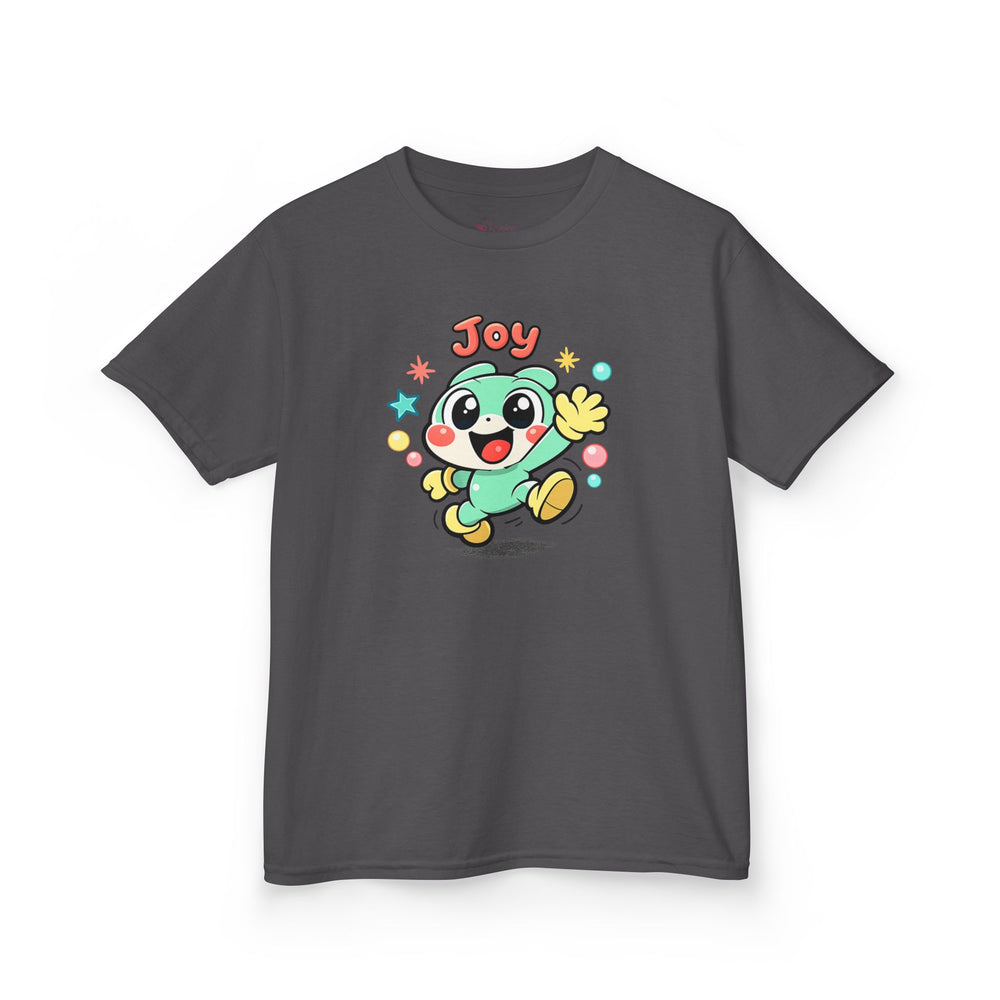 Gildan 5000B | The "Joy" Character Tee: Kids' Joyful Cartoon Character T-Shirt – Bright & Playful Design | Toddler & Youth "Joy" Graphic Tee – Cute Kawaii Style Mascot | Colorful "Joy" Stars & Bubbles...