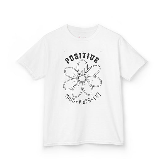 Gildan 5000B | Kids' Positive Vibes Daisy Tee – Mind, Vibes & Life Graphic T-Shirt