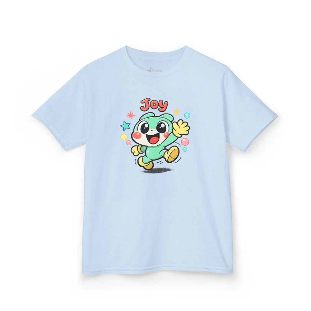Gildan 5000B | The "Joy" Character Tee: Kids' Joyful Cartoon Character T-Shirt – Bright & Playful Design | Toddler & Youth "Joy" Graphic Tee – Cute Kawaii Style Mascot | Colorful "Joy" Stars & Bubbles...