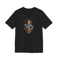 Bella+Canvas 3001 | Heartbreaker With Grit Tee | Western Valentine cowgirl, boot heart design