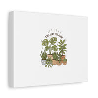 Can't Leaf You Alone Canvas | Plant Parent Humor, Sage Botanical Art