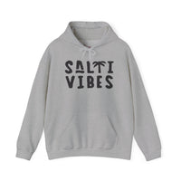 Gildan 18500 | Unisex "Salti Vibes" Palm Tree Graphic Hoodie – Tropical Coastal Fleece – Premium Soft Beachwear Pullover