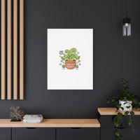I Wet My Plants Canvas | Plant Parent Humor, Cute Succulent Art