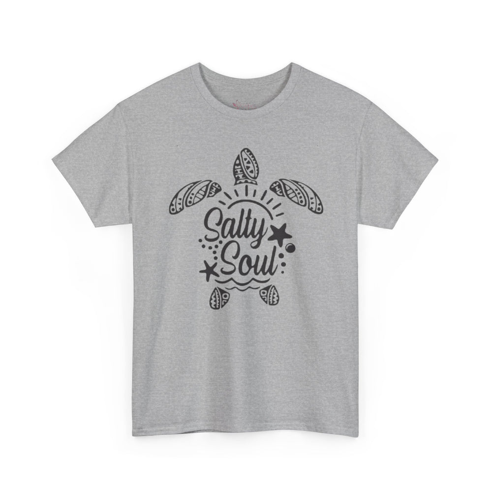 Gildan 5000 | Tribal Sea Turtle Unisex Softstyle Graphic Tee