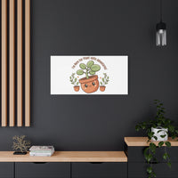 Plant-astic Pun Canvas | Stretched Matte Botanical Wall Art